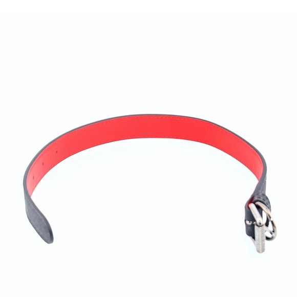 Christian Louboutin ''Loubicollar'' Glitter Calfskin Dog Collar - Picture 5 of 9